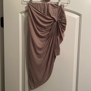 Light brown Asymmetrical skirt